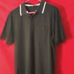 Ted Baker London “Derry” Black Short-Sleeve Polo Shirt – Men’s